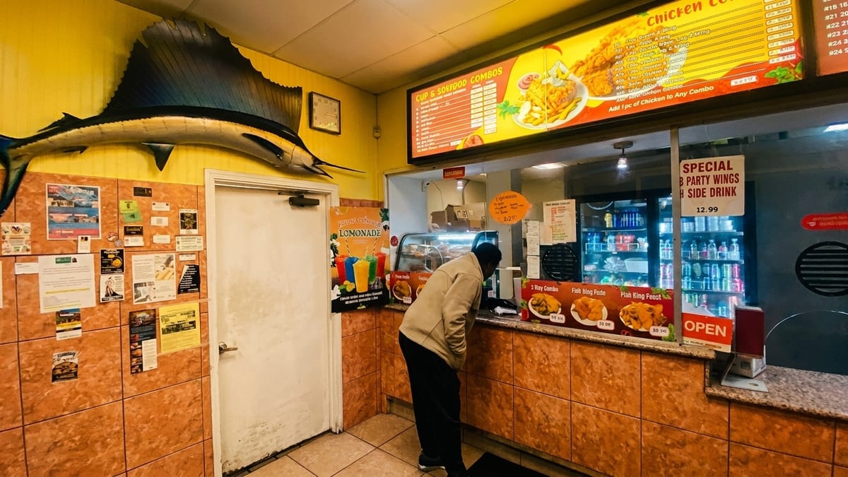 A takeout counter with real heart