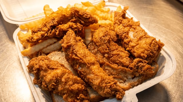 Five Piece Chicken Strips Combo.