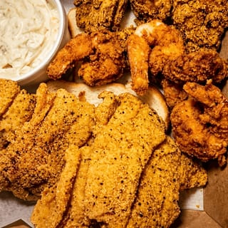 Fish, Oysters & Prawns Platter